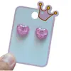 2026 Nuevos Clips para Orejas Infantiles Sin Perforar Más Vendidos en Amazon, Pendientes de Corazón de Princesa para Niñas, Pendientes de Mariposa de Dibujos Animados