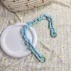 Cor de Doce Corrente de Macaron Acessórios de Capa de Celular de Acrílico Personalizado Tendência Cor Mista Cor Sólida Bolsa Colorida Pingente