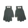 Guantes de Invierno para Hombre Transfronterizos Otoño e Invierno Tejidos Engrosados Tacto Terciopelo Pantalla Táctil Ciclismo Resistentes al Frío Estudiante Cálidos de Lana Color Sólido