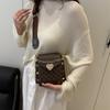 Bolso Cuadrado Pequeño Personalizado Estampado en Color de Contraste para Mujer Moda Nueva Primavera y Verano 2025 Correa Ancha para el Hombro Bolso Cuadrado Pequeño Bolso de Hombro Único Cruzado