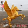 Escultura de Pegaso de Frp Personalizada Caballo Pintado Imitación Bronce Caballo Bronce Fundido Caballo Jardín Plaza Centro Comercial Escultura Animal