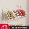 Caja de Almacenamiento de Jengibre y Ajo Estante de Cocina, Cesta Colgante de Jengibre y Ajo sin Taladro, Cesta de Especias Montada en la Pared, Gadget de Cocina