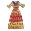 Vestido estilo étnico 2024 verão novo estilo algodão estampado Yunnan Dali Tailândia Xinjiang turismo vestido de praia