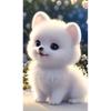 Cachorro Pomerânia Fofo Celebridade da Internet Super Fofo Adesivos Decoração Personalizada Banheiro Geladeira Adesivos para Carro Elétrico Quarto das Crianças