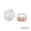 Mini tarro de plástico para crema de 5g 20ml transparente para embotellar muestras de emulsión de agua botella de muestra de producto para el cuidado de la piel portátil venta al por mayor