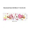 Bandeira Colorida de Desenho Animado Vestido de Flor Fofo Pequena Princesa Adesivos de Parede Autoadesivos Estilo Menina Ins Adesivos de Decoração de Quarto BR1041F