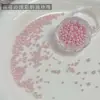 Decoraciones de Arte para Uñas Coloridas de Alto Brillo Perla Mixtas Dopamina Redondas de Fondo Plano Blanco Rosa Azul Tamaño Mixto Accesorios para Uñas