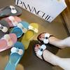 Pantuflas con lazo para mujer, suaves, estilo hada, modernas, antideslizantes, para el hogar, planas.