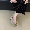 Sandálias Exquisitas de Salto Alto Fechadas no Dedo, Estilo Francês, Sapatos de Fada, Novo Estilo Primavera/Verão 2026, Sapatos Single Elegantes Inspirados na Chanel