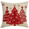 Funda de Almohada Navideña Transfronteriza Nueva 2026 con Impresión Digital, Cojín Temático Navideño para Sofá