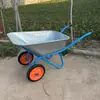 Carrinho de mão agrícola roda única caminhão de empurrar areia terra jardim lixo construção fertilizante canteiro de obras carrinho de mão ferramenta