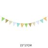 Nuevos suministros para fiestas de disfraces de festivales triangulares, banderas de decoración de cumpleaños, banderas coloridas