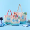 Bolsa de lona de souvenir de verão em estoque, bolsa para presentes de suprimentos de proteção contra calor, bolsa tote ecológica para bem-estar de funcionários da empresa
