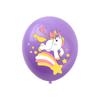 Balão de látex com tema de unicórnio transfronteiriço para festa de aniversário de menina, conjunto de balões decorativos fofos de unicórnio
