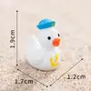 Micro Paisaje Dibujos Animados Estilo Marino Lindo Patito Figura Decoración Playa Oceánica Paisajismo Decoración DIY Adorno de Escritorio