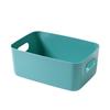 Cesta de armazenamento de plástico portátil Cosméticos simples Snack Toy Kitchen Desktop Books Office Sundries Caixa de armazenamento