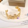 Pulseras de Pareja de Acero de Titanio Chapado en Oro Rosa de Venta Caliente Transfronterizas Japonesas y Coreanas, Pulseras de Acero de Titanio para Hombre y Mujer para el Día de San Valentín, Ventas Directas de Fábrica