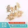 Tang Style Cobre Puro Borboleta Cabelo Coroa Hairpin Cabelo Antigo Hanfu Noiva Acessórios para o Cabelo Acessórios para a Cabeça