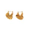 Aretes retro de aceite a presión para damas transfronterizos de alto sentido Europa y Estados Unidos acero inoxidable acero titanio joyería aretes fabricantes aretes al por mayor
