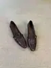 Mocassins elegantes slip-on de bico quadrado estilo old money francês com salto grosso de 3,5 cm, sapatos rasos versáteis e confortáveis