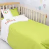 Conjunto de roupa de cama para soneca de bebê de cor sólida para jardim de infância, conjunto de três peças com fronha, protetor de colchão e enchimento de edredom, conjunto de seis peças para soneca de jardim de infância