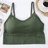 Camisola deportiva ajustable con base de tubo de pecho, popular 646 Beauty Back, sexy, sin aros de acero, para mujer