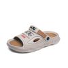 Verão interior e exterior vestir chinelos masculinos esportes lazer ao ar livre sapatos de praia novos antiderrapantes homens uma palavra drag atacado