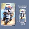 Capa de cartão de Moto e Lobo atacado capa plástica deslizante cartão escolar de estudante cartão de refeição crachá pequeno desenho animado capa de cartão de permissão de trabalho controle de acesso