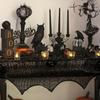 Tela de araña negra para chimenea de Halloween, toalla para estufa, toalla de chimenea, fábrica de toallas de chimenea, suministro en stock de comercio exterior transfronterizo