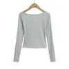 Cardigan de Manga Larga con Lazo Estilo Coreano Camisola Conjunto Falso de Dos Piezas para Mujer Otoño 2026 Nueva Llegada Top Adelgazante