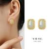 Pendientes ovalados de jade hetiano natural con incrustaciones para mujer, plata de ley S925, estilo chino, ligeros, de lujo, de alta gama, joyería de nicho.