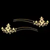 Yingyi Joyería DIY Estilo Tang Belleza Nacional Conjunto de Esmalte Azul Estilo Princesa Corona de Pelo Estilo Antiguo Hanfu Materiales para Accesorios de Cabello