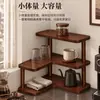 Estante de almacenamiento de esquina estante de esquina de escritorio para mesa de comedor en casa encimera tazas tazas de café estante de almacenamiento multicapa