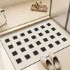 Tapete de Chão de Cozinha Geométrico de Cor Sólida Absorvente de Água, Capacho, Tapete de Chão Antiderrapante para Banheiro, Tapete de Chão Absorvente de Água para Entrada de Banheiro, Dropshipping