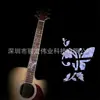 Flor de mariposa Bakelita mango de guitarra diapasón calcomanía pegatina concha incrustada calcomanía de pegatina para diapasón