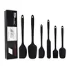 Fornecimento Exclusivo Transfronteiriço de Conjunto de 6 Peças de Utensílios de Cozinha de Silicone, Conjunto de Espátulas de Silicone de Grau Alimentício, Espátula para Bolo e Creme de Confeitaria