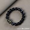 Pulseira de Contas de Sândalo Roxo Ébano Contas Antigas Contas Cilíndricas Pulseira de Contas de Madeira com Formato Especial de Buda para Homens e Mulheres