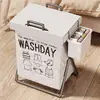 Cesta de Lavandería Hogar Cesta de Almacenamiento de Ropa Sucia Baño Cesta de Lavandería Dormitorio Cesta de Almacenamiento de Artículos Varios Puerta de Entrada Trasera Cesta para Ropa Sucia