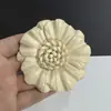 Acessório de Moda de Seda de Alta Qualidade 8cm Flor de Camélia Ultra-Resistente com Broche e Presilha Dupla Utilização