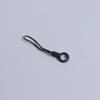 Cuerda de Anillo Universal Resistente a Caídas Accesorios de Plástico para Carcasa de Teléfono Móvil DIY Colgante de Joyería Extensión de Botón Cuerda Pequeña Negra de Doble Propósito