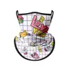 Mascarilla de Protección Solar Infantil para Niños y Niñas Velillo con Orejas de Animal Máscara Facial de Bebé para el Verano Parasol Media Cara Personalización