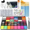 El Set Grande de 4 Piezas de Stencils Plateados de 42 Colores Más Vendido de Amazon, Pintura Facial para Maquillaje de Pascua