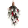 Amazon Transfronterizo Atmósfera Festiva Colgante de Pared de Aguja de Pino de Navidad Artificial Planta de Flor Artificial de Plástico Colgante de Pared Regalo de Navidad