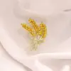 Broche de Laço Coração Simples para Mulheres, Corsage de Luxo, Alfinete Anti-Exposição para Gola Feminina, Alfinete de Cardigã, Acessório de Roupa