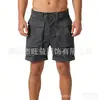 Pantalones Cortos Casuales de Trabajo de Color Sólido Elásticos con Múltiples Bolsillos Estilo Americano para Hombre, Corte Holgado, Largo hasta la Rodilla, Transfronterizos 2026