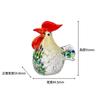 Adornos de Pollo de Cristal de Vidrio Simple Moderno Artesanía de Vidrio Hecha a Mano de Alta Gama Regalo Decoración para Sala de Estar