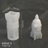 Molde de Resina de Astronauta Lunar DIY Astronauta de Dibujos Animados Yeso de Aromaterapia Decoración de Mesa Molde de Silicona para Apretar