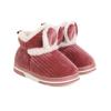 Bonitas zapatillas de algodón para niños, bolsa con suela antideslizante, Baotou Home, cálidas zapatillas de lana negras de invierno para niños y niñas, zapatos de algodón