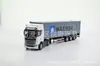 Transfronteiriço 1:36 liga de container caminhão transportador de contêineres puxar para trás acusto-óptico trator modelo de carro brinquedo enfeites