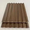 Tablero de rejilla de fibra de madera de bambú panel de pared de fondo eco-madera tablero de la Gran Muralla en relieve tablero de plástico PVC sólido panel decorativo de protección de pared